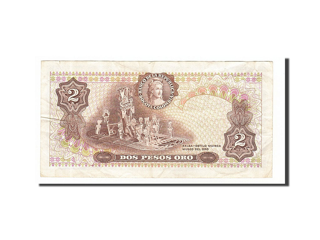 Banknote, Colombia, 2 Pesos Oro, 1977, 1977-01-01, EF(40-45)