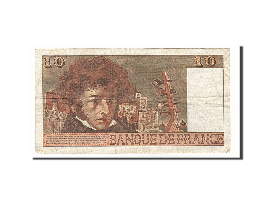 Banconote, Francia, 10 Francs, 10 F 1972-1978 ''Berlioz'', 1977, 1977-03-03, MB