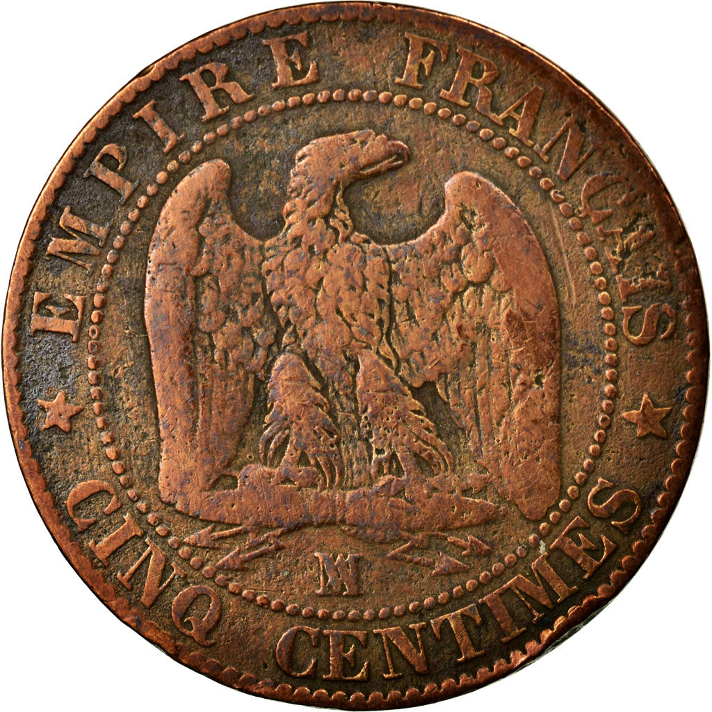 Coin, France, Napoleon III, Napoléon III, 5 Centimes, 1857, Marseille