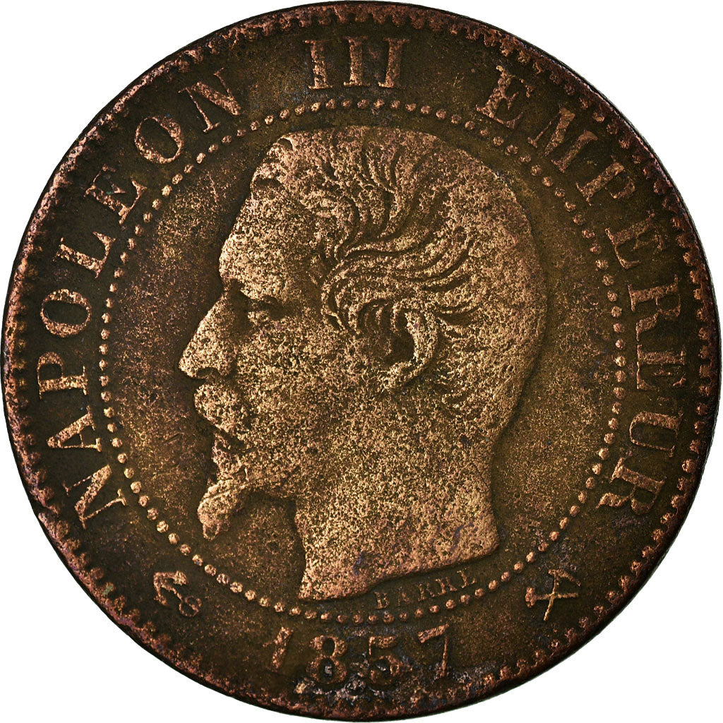 Coin, France, Napoleon III, Napoléon III, 5 Centimes, 1857, Rouen, VF(20-25)