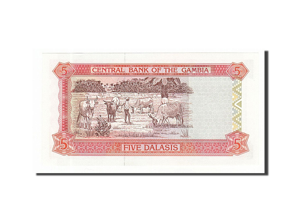 Banknot, Gambia, 5 Dalasis, 1996, UNC(65-70)