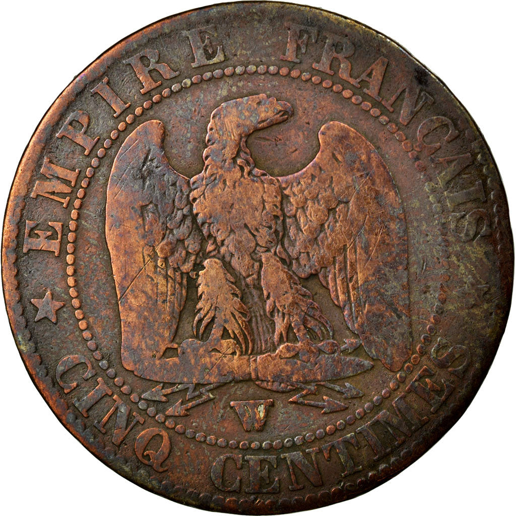 Coin, France, Napoleon III, Napoléon III, 5 Centimes, 1856, Lille, F(12-15)