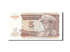 Billet, Zaïre, 5 Nouveaux Zaïres, 1993, 1993-06-24, NEUF