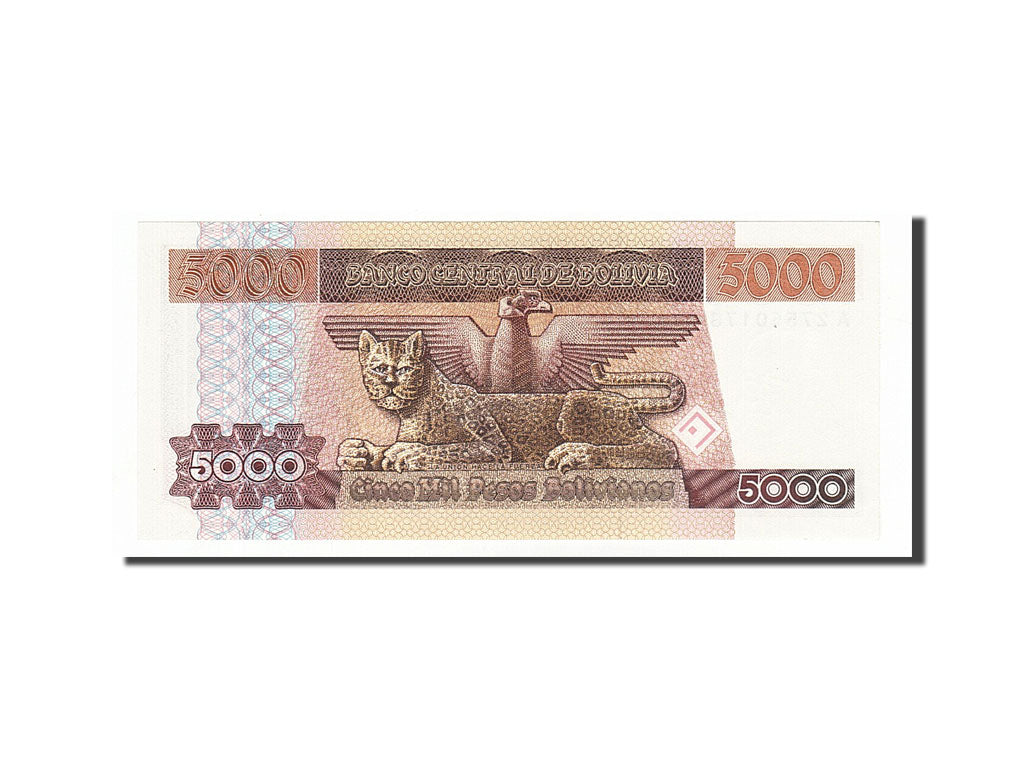 Banknote, Bolivia, 5000 Pesos Bolivianos, 1984, 1984-02-10, UNC(65-70)