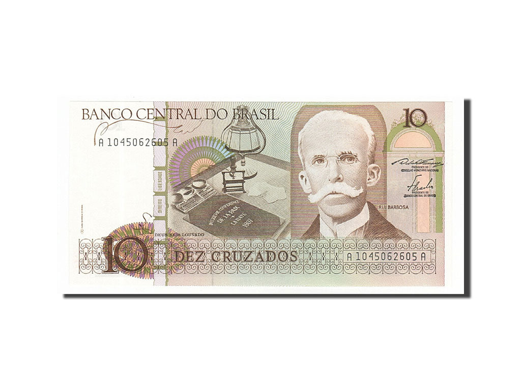 Banknote, Brazil, 10 Cruzados, 1986, UNC(65-70)