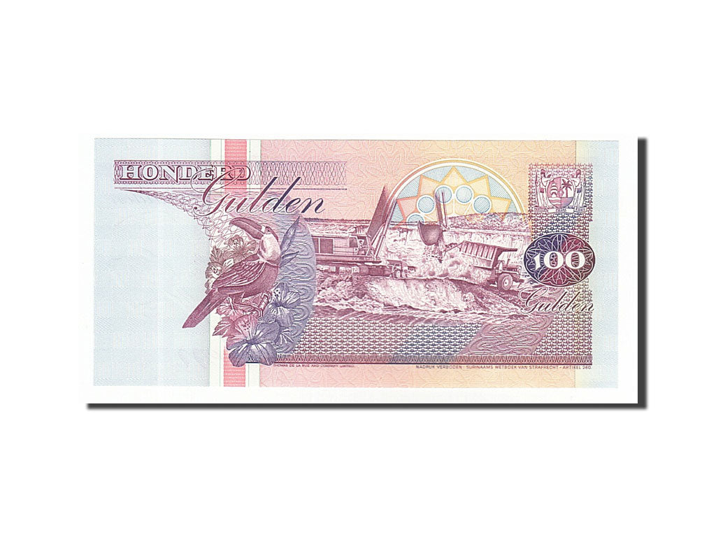 Banknote, Suriname, 100 Gulden, 1991, 1991-07-09, UNC(65-70)