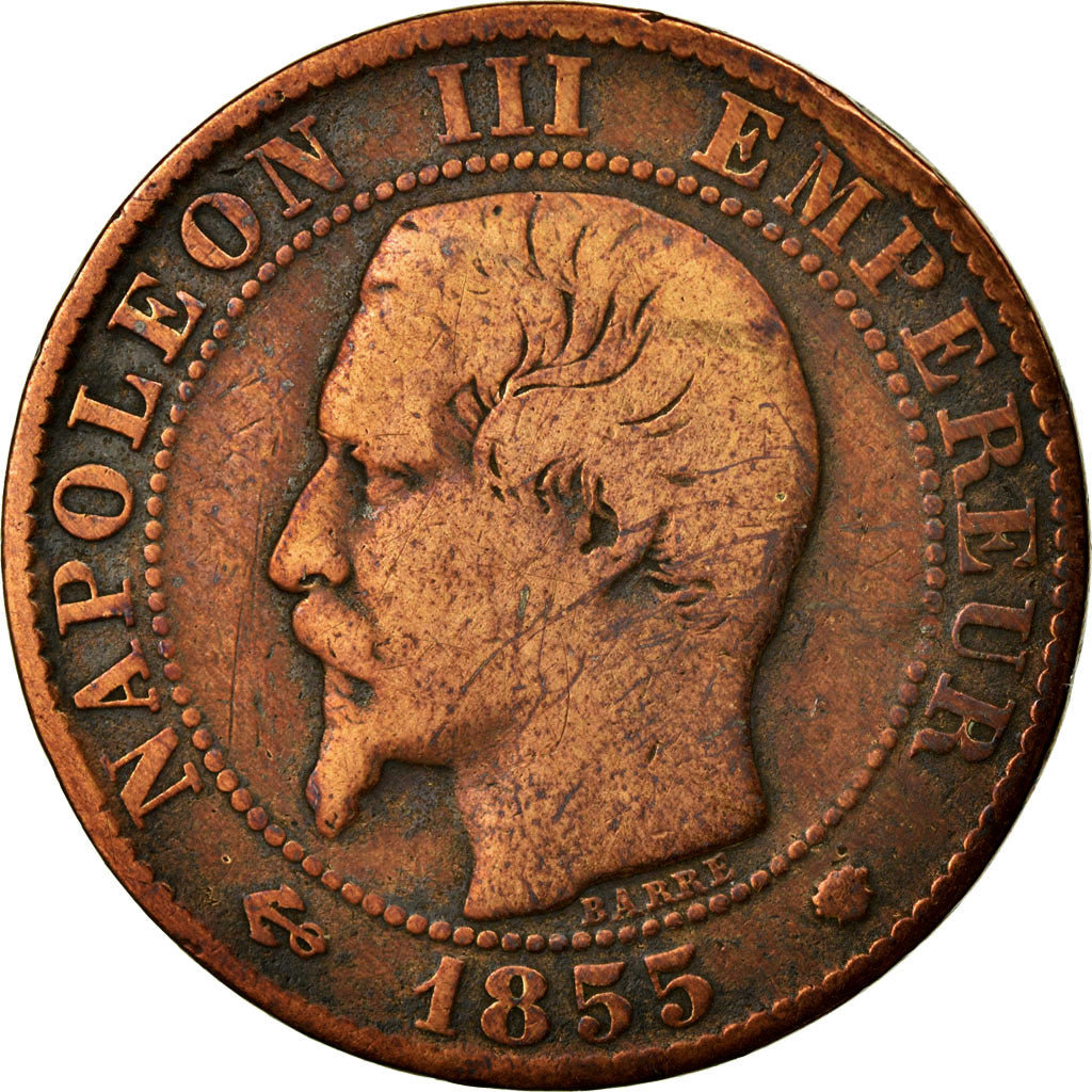 Coin, France, Napoleon III, Napoléon III, 5 Centimes, 1855, Marseille
