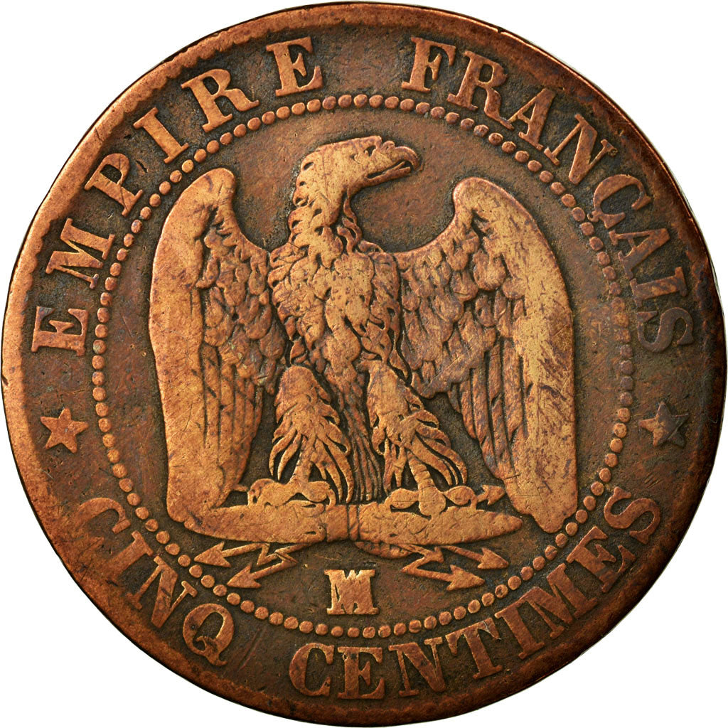 Coin, France, Napoleon III, Napoléon III, 5 Centimes, 1855, Marseille