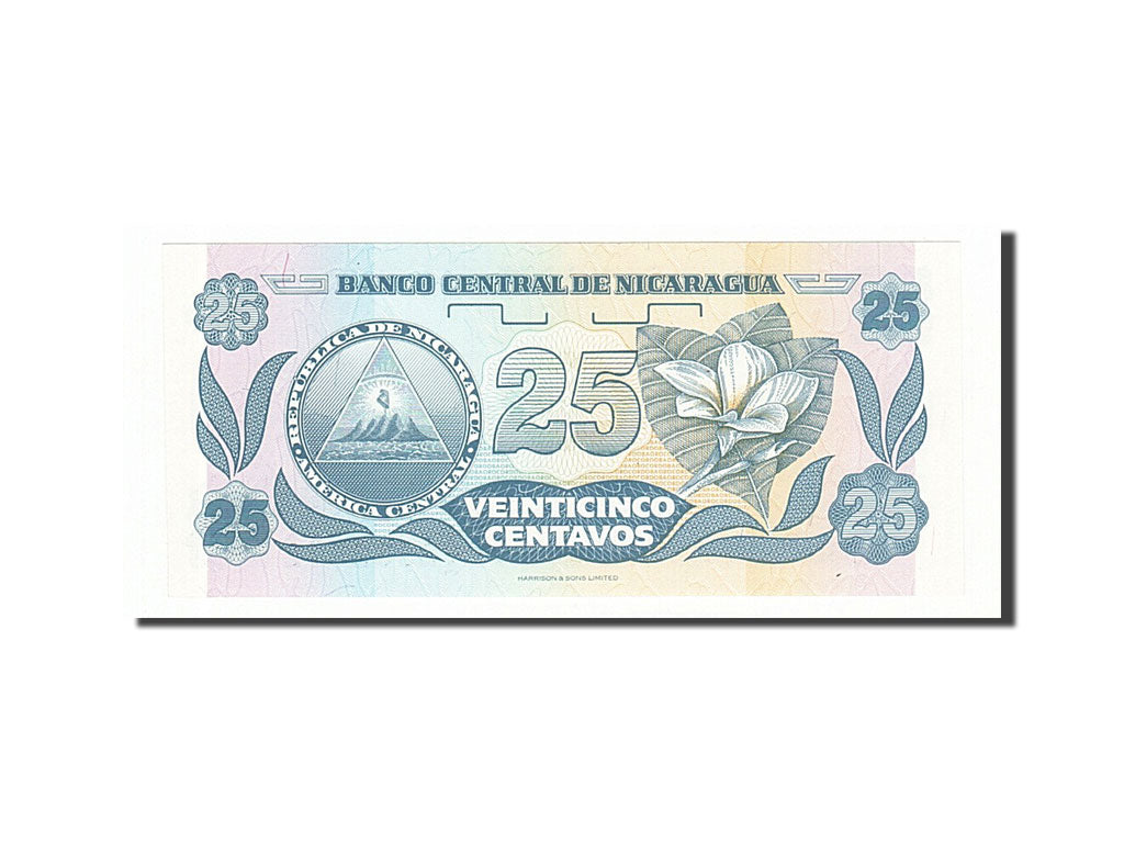Banknote, Nicaragua, 25 Centavos, 1991, UNC(65-70)