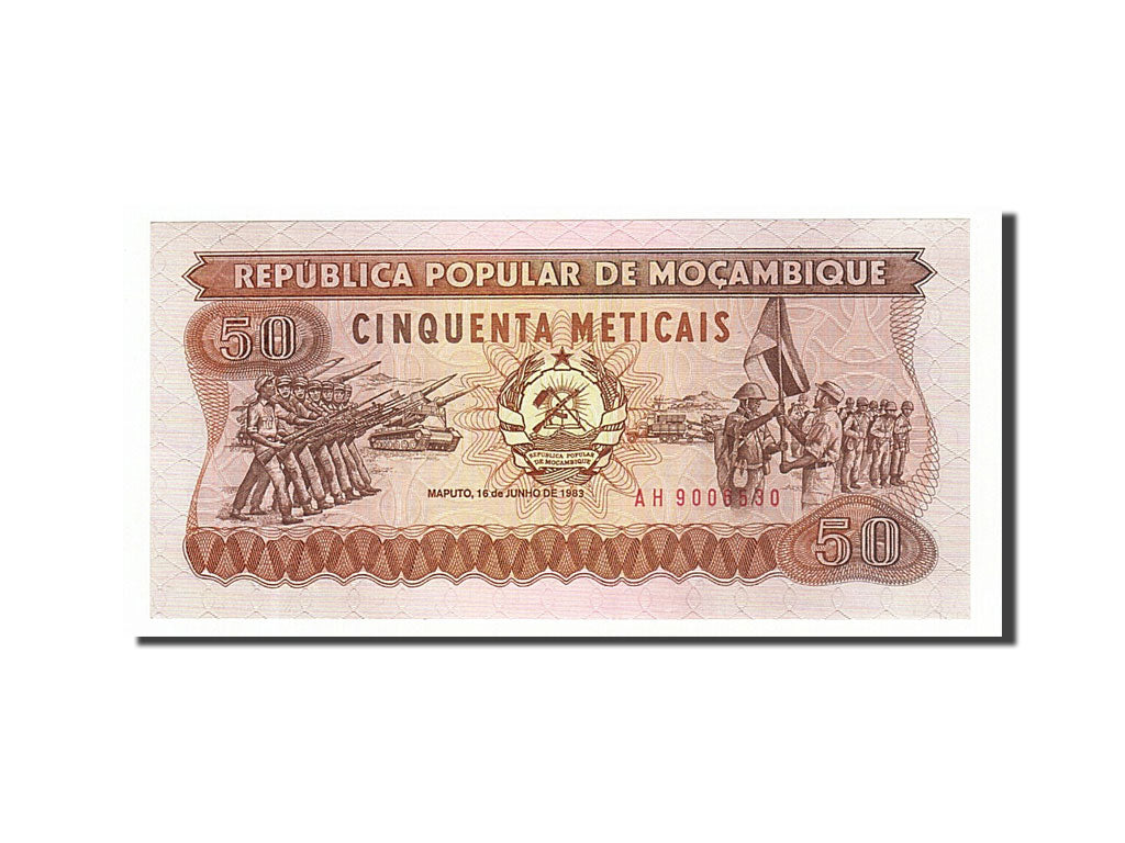 Banknote, Mozambique, 50 Meticais, 1983, 1983-06-16, UNC(65-70)