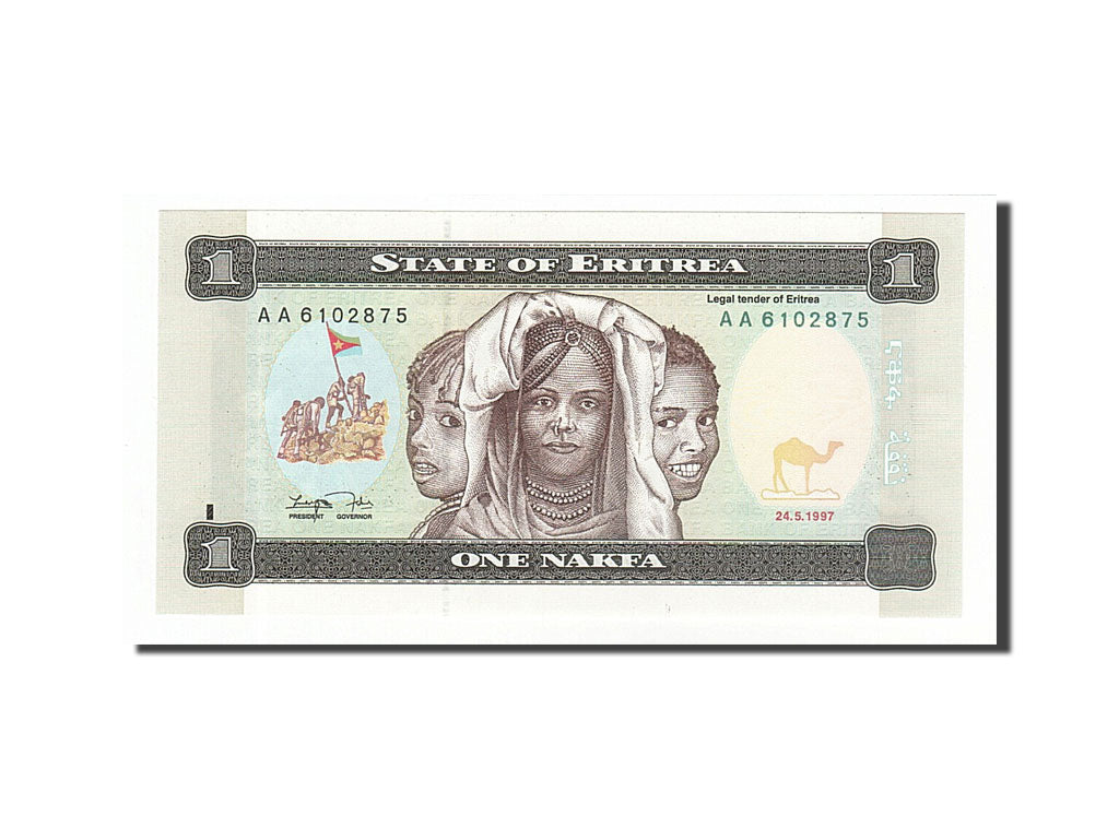 Banknote, Eritrea, 1 Nakfa, 1997, 1997-05-24, UNC(65-70)