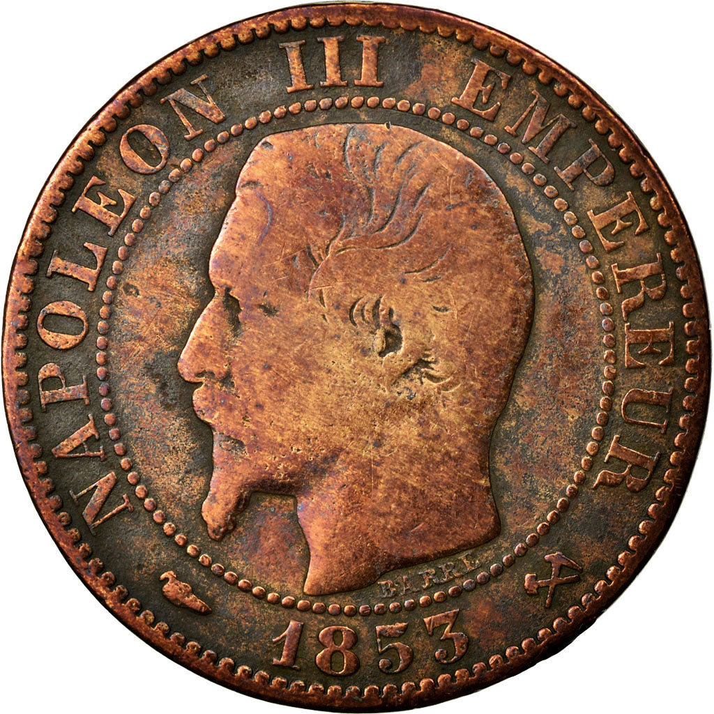 Coin, France, Napoleon III, Napoléon III, 5 Centimes, 1853, Rouen, F(12-15)