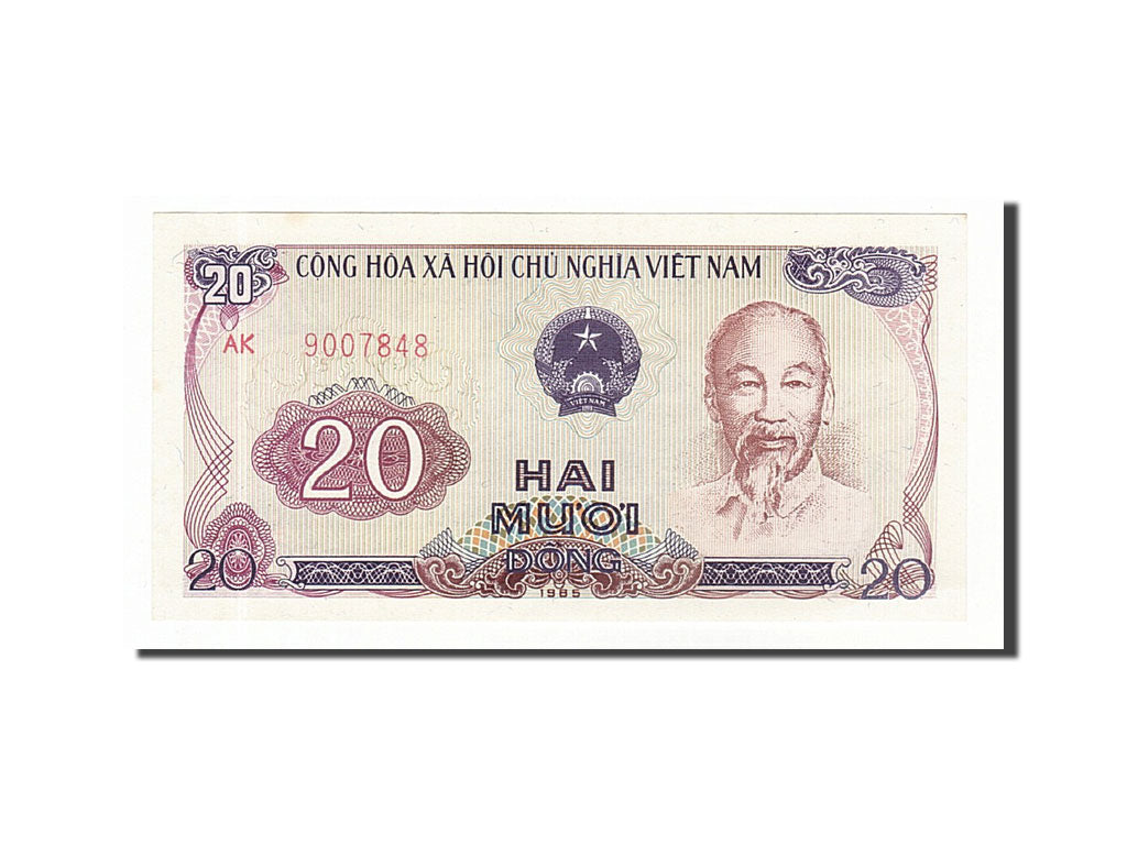 Banknote, Viet Nam, 20 Dông, 1985, UNC(65-70)