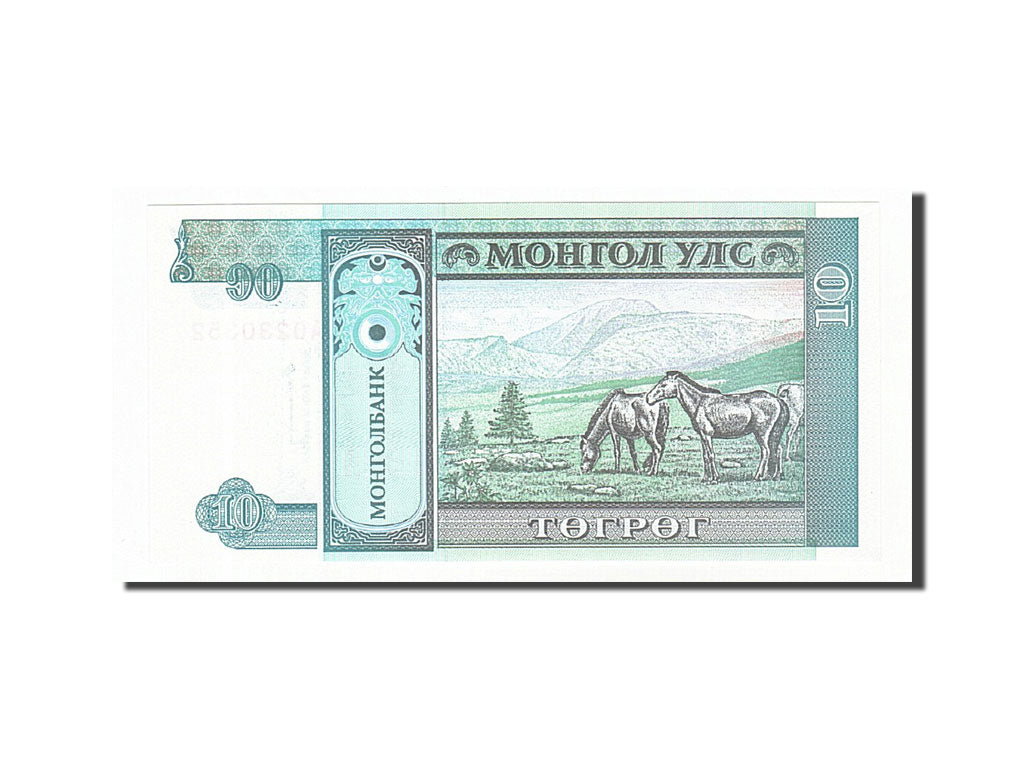 Banknote, Mongolia, 10 Tugrik, 1993, UNC(65-70)