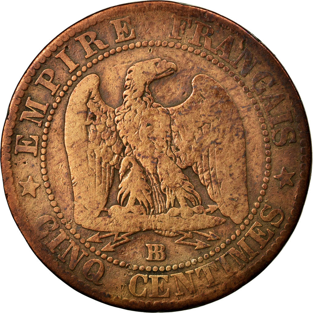 Coin, France, Napoleon III, Napoléon III, 5 Centimes, 1853, Strasbourg