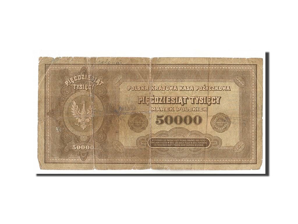 Banknote, Poland, 50,000 Marek, 1922, 1922-10-10, VF(20-25)