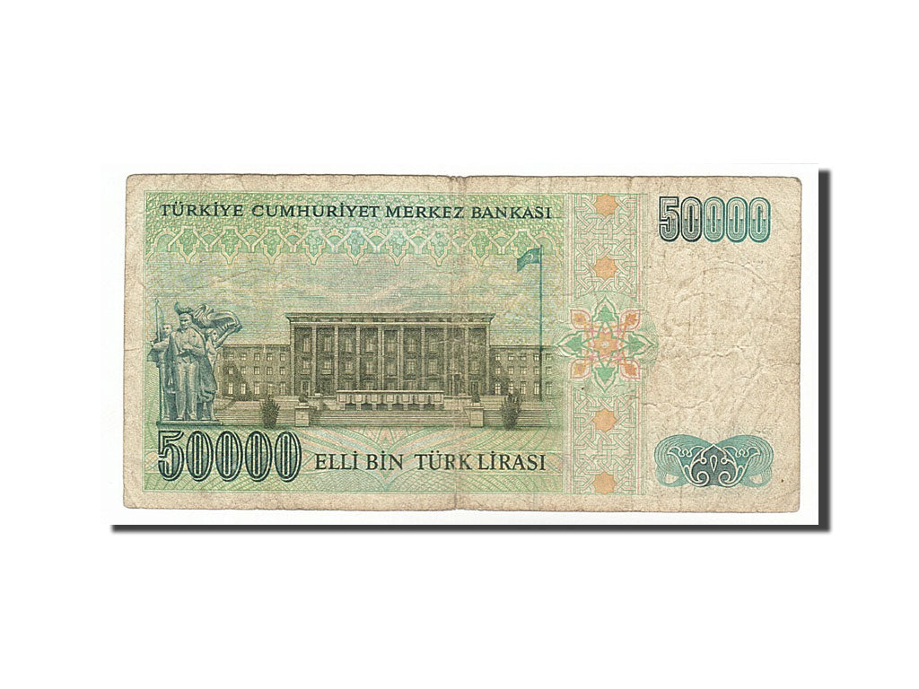 Banknote, Turkey, 50,000 Lira, 1989, VF(20-25)