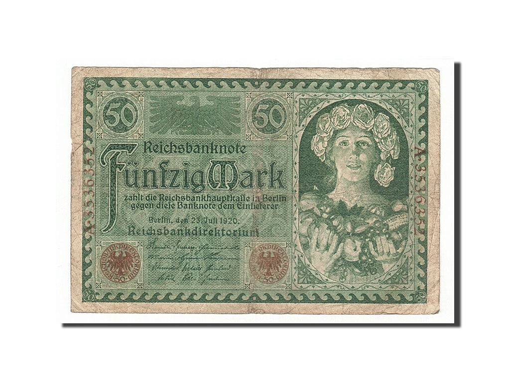Geldschein, Deutschland, 50 Mark, 1920, 1920-07-23, S+