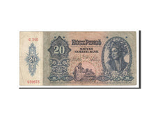 Banknote, Hungary, 20 Pengö, 1941, 1941-01-15, VF(30-35)