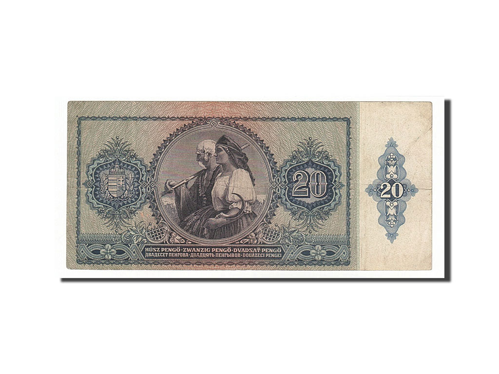 Banknote, Hungary, 20 Pengö, 1941, 1941-01-15, VF(30-35)