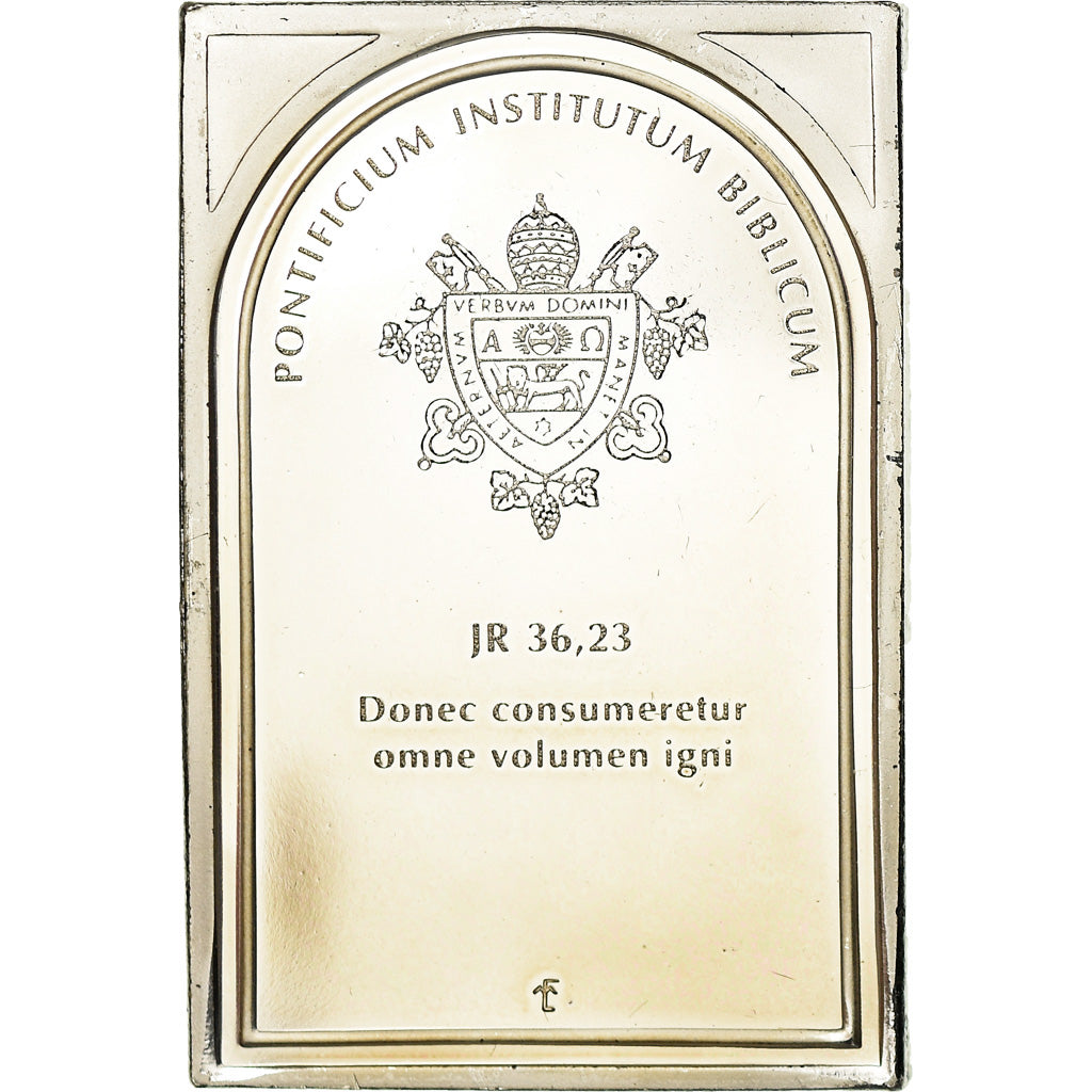 Vatican, Medal, Institut Biblique Pontifical, Jeremiah 36,23, Religions &