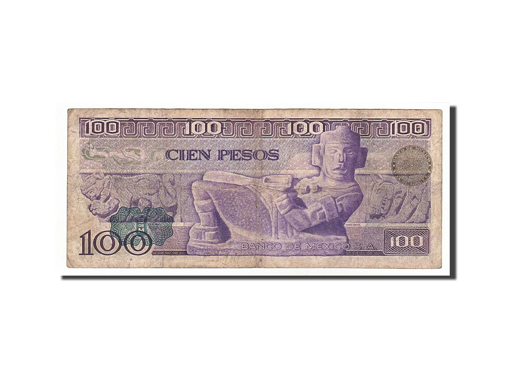 Billete, 100 Pesos, 1974, México, 1974-05-30, BC+