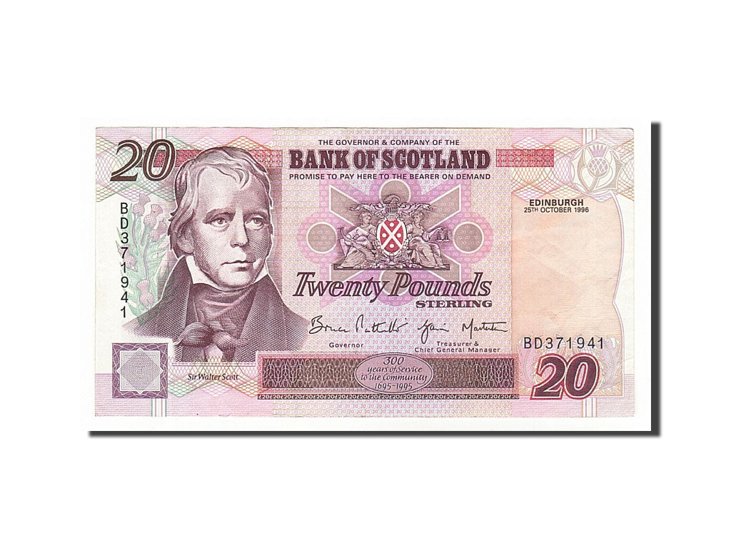 Billete, 20 Pounds, 1996, Escocia, 1996-10-25, EBC