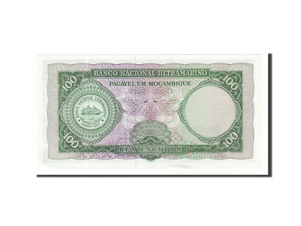 Banknote, Mozambique, 100 Escudos, 1961, 1961-03-27, UNC(60-62)