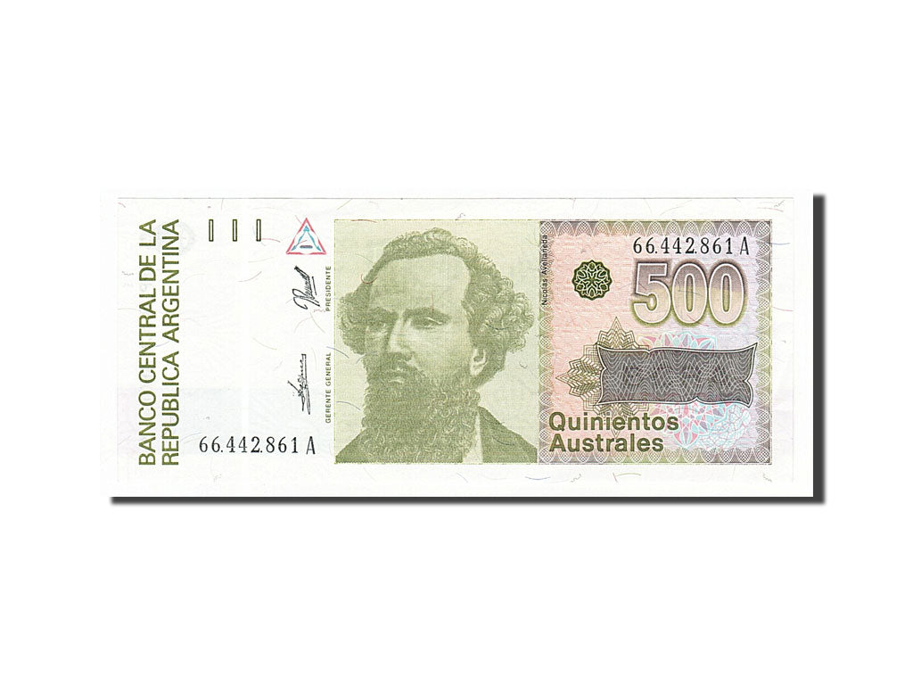 Billet, Argentine, 500 Australes, 1990, SPL