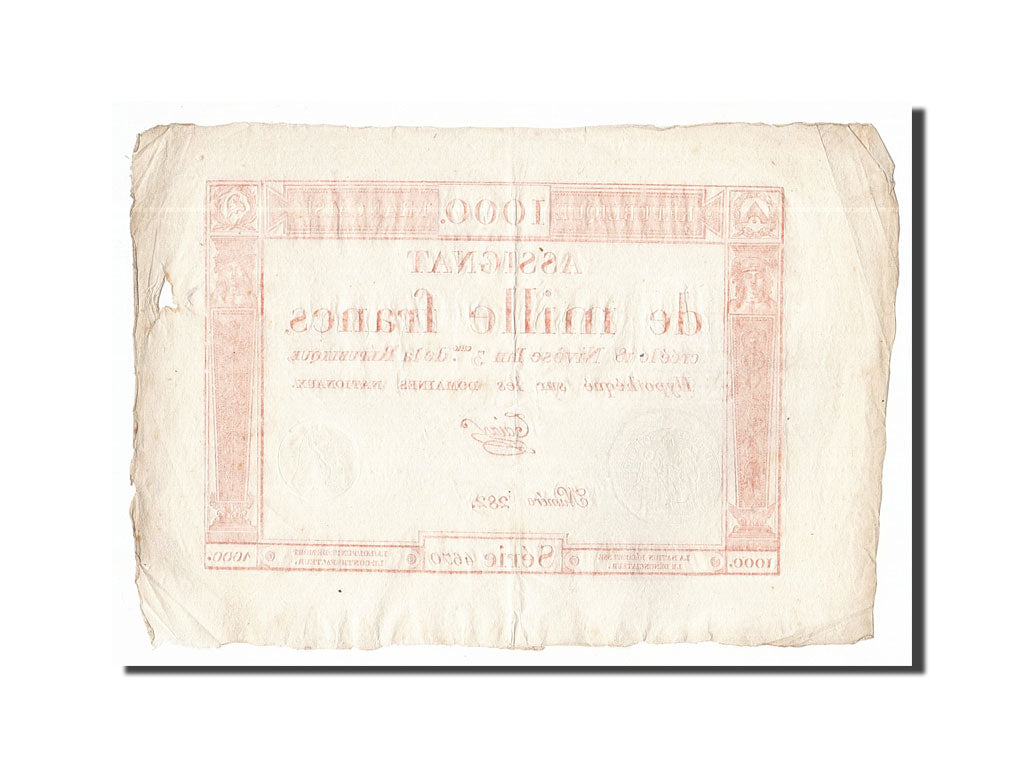 Banconote, Francia, 1000 Francs, 1795, Taizy, SPL-, KM:A80, Lafaurie:175