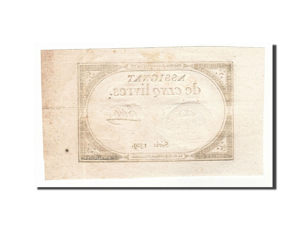 Billete, Francia, 5 Livres, 1793, Palale, EBC, KM:A76, Lafaurie:171
