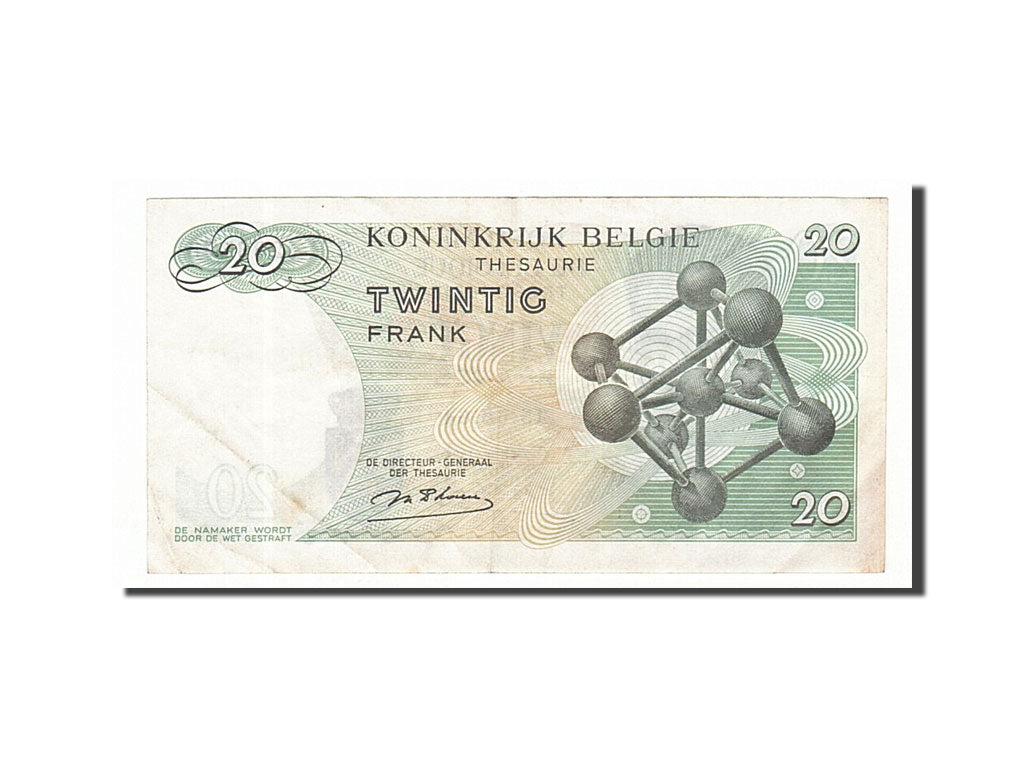 Banknote, Belgium, 20 Francs, 1964, 1964-06-15, EF(40-45)