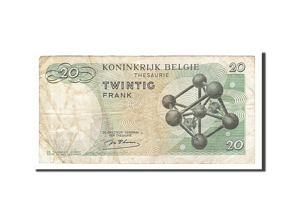 Banknote, Belgium, 20 Francs, 1964, 1964-06-15, VF(20-25)