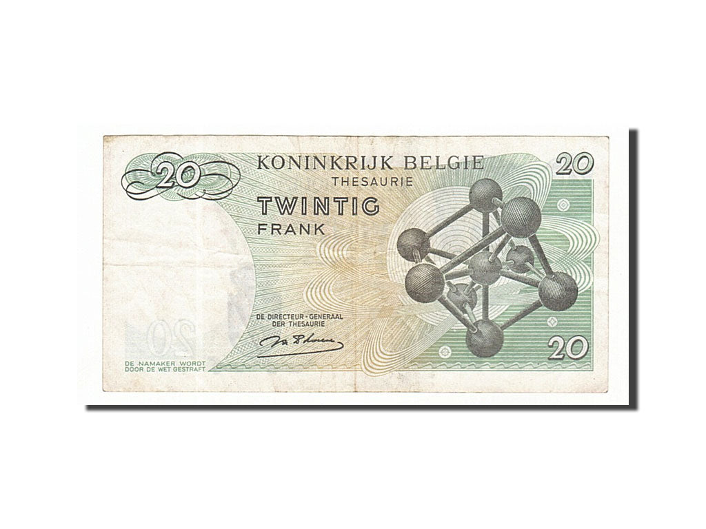 Banknote, Belgium, 20 Francs, 1964, 1964-06-15, EF(40-45)