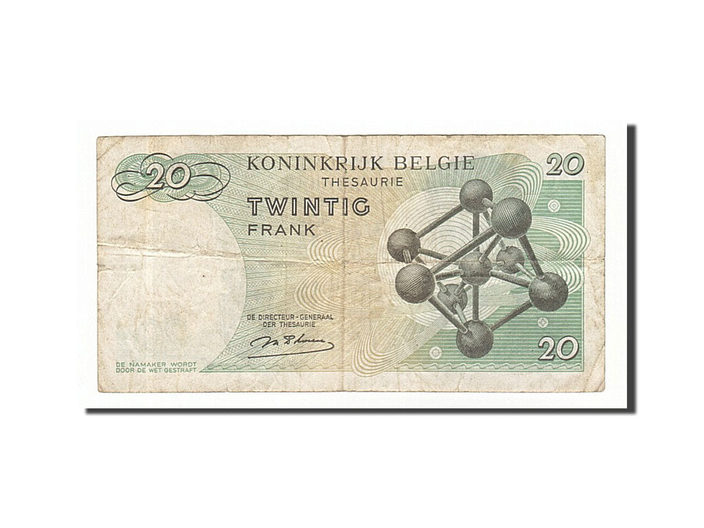 Banknote, Belgium, 20 Francs, 1964, 1964-06-15, VF(20-25)