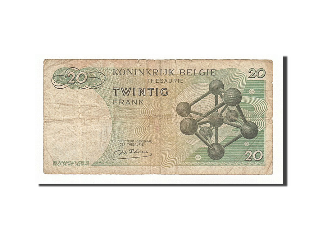 Banknote, Belgium, 20 Francs, 1964, 1964-06-15, VF(20-25)