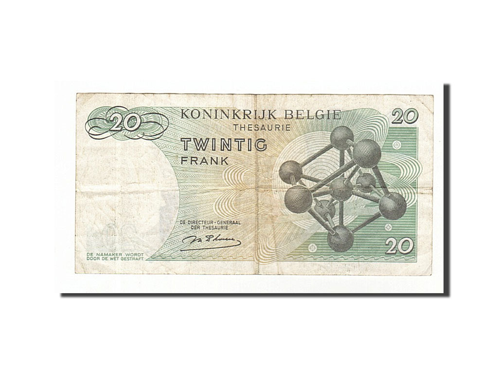 Banknote, Belgium, 20 Francs, 1964, 1964-06-15, EF(40-45)