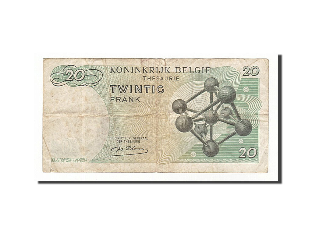 Banknote, Belgium, 20 Francs, 1964, 1964-06-15, EF(40-45)