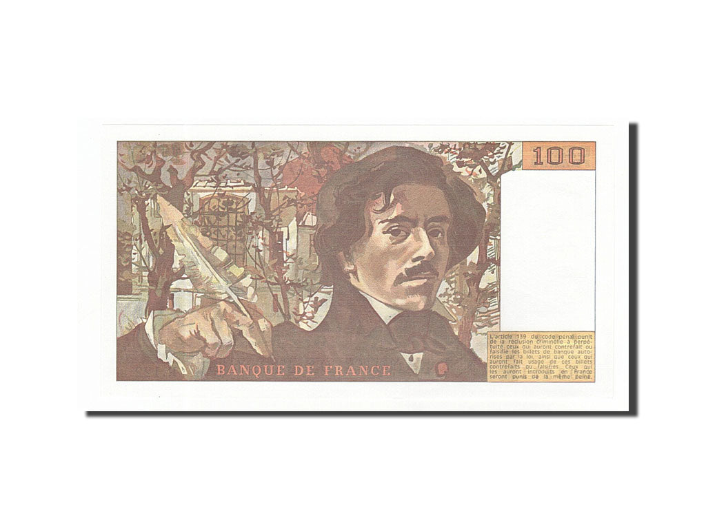 Banknote, France, 100 Francs, 100 F 1978-1995 ''Delacroix'', 1987, UNC(65-70)