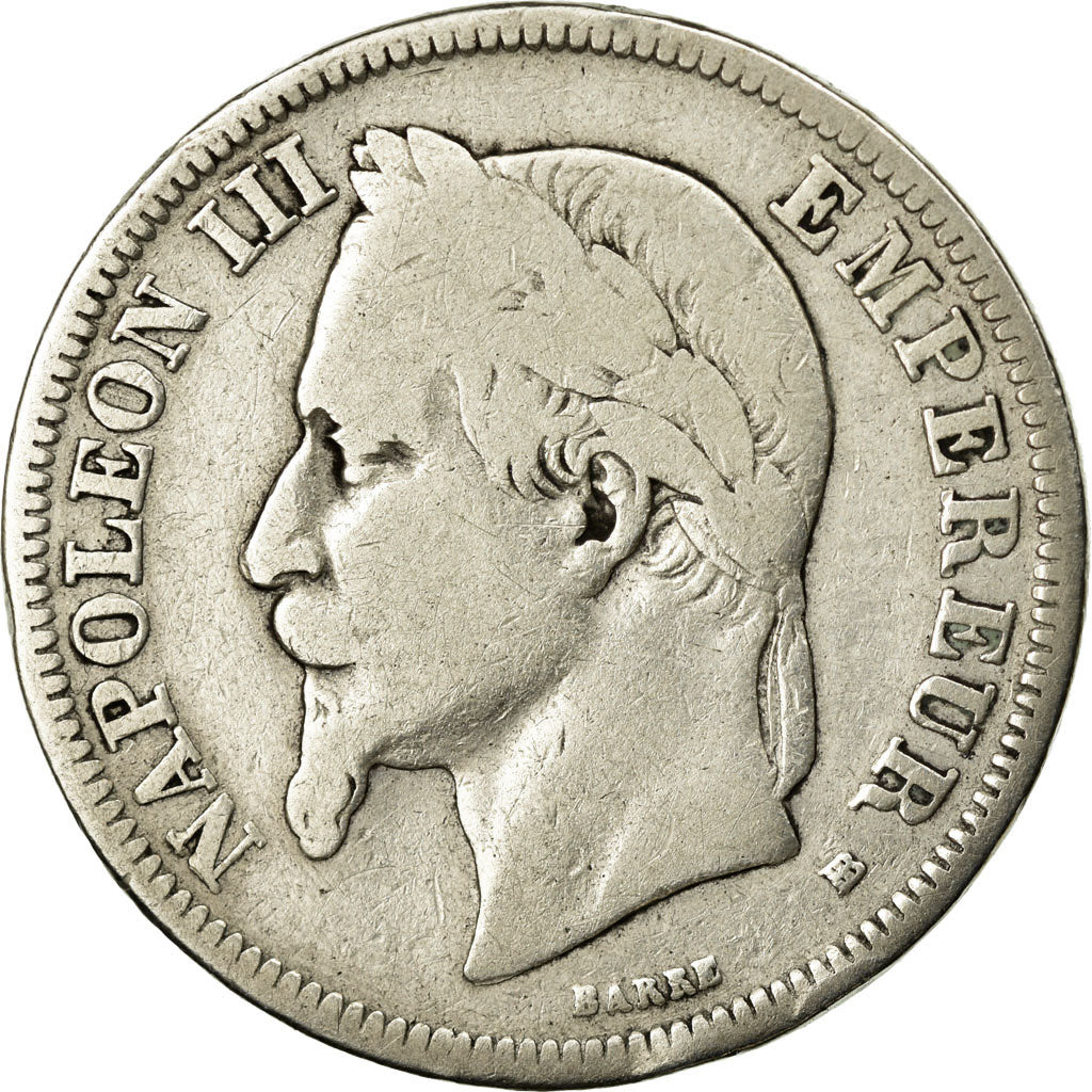 Münze, Frankreich, Napoleon III, Napoléon III, 2 Francs, 1868, Strasbourg