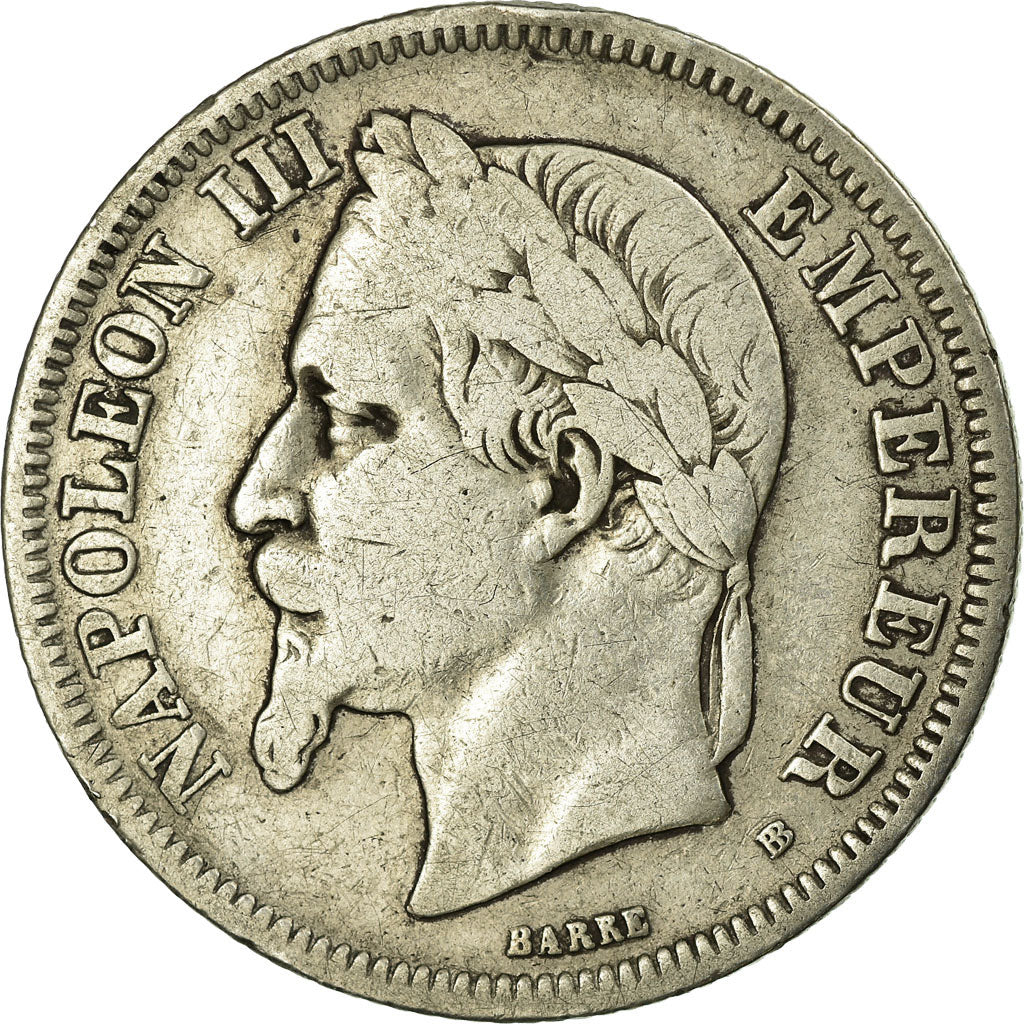 Münze, Frankreich, Napoleon III, Napoléon III, 2 Francs, 1869, Strasbourg, S