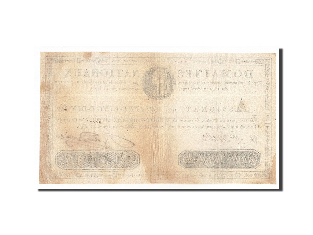 Francja, 90 Livres, 1790-09-29, 5G, AU(50-53)
