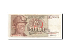 Banknote, Yugoslavia, 20,000 Dinara, 1987, 1987-05-01, VF(20-25)