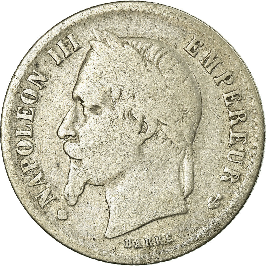 Monnaie, France, Napoleon III, Napoléon III, 50 Centimes, 1868, Strasbourg, B+