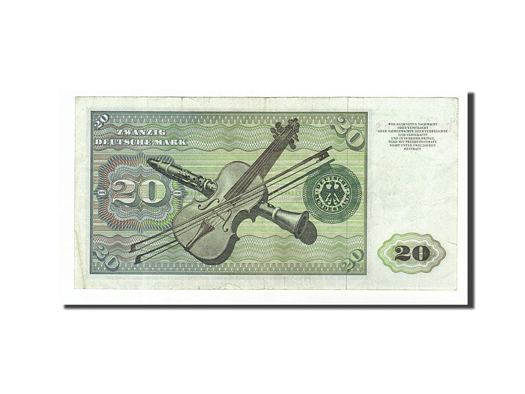 Banknote, GERMANY - FEDERAL REPUBLIC, 20 Deutsche Mark, 1970, 1970-01-02