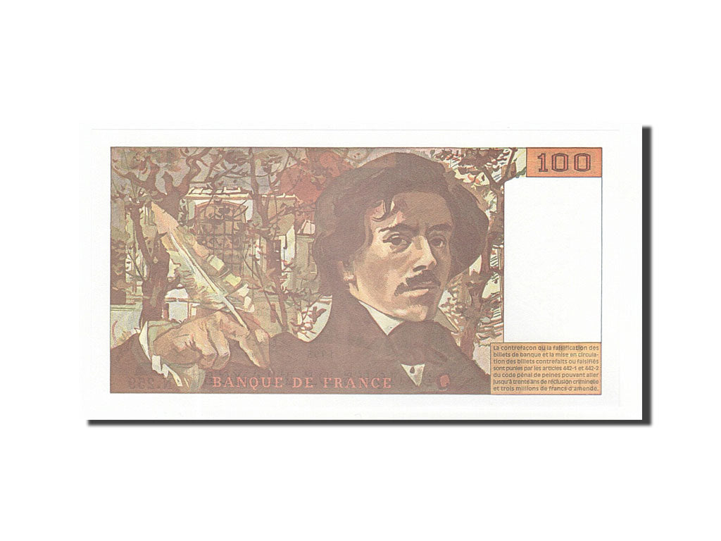 Banknote, France, 100 Francs, 100 F 1978-1995 ''Delacroix'', 1995, UNC(65-70)