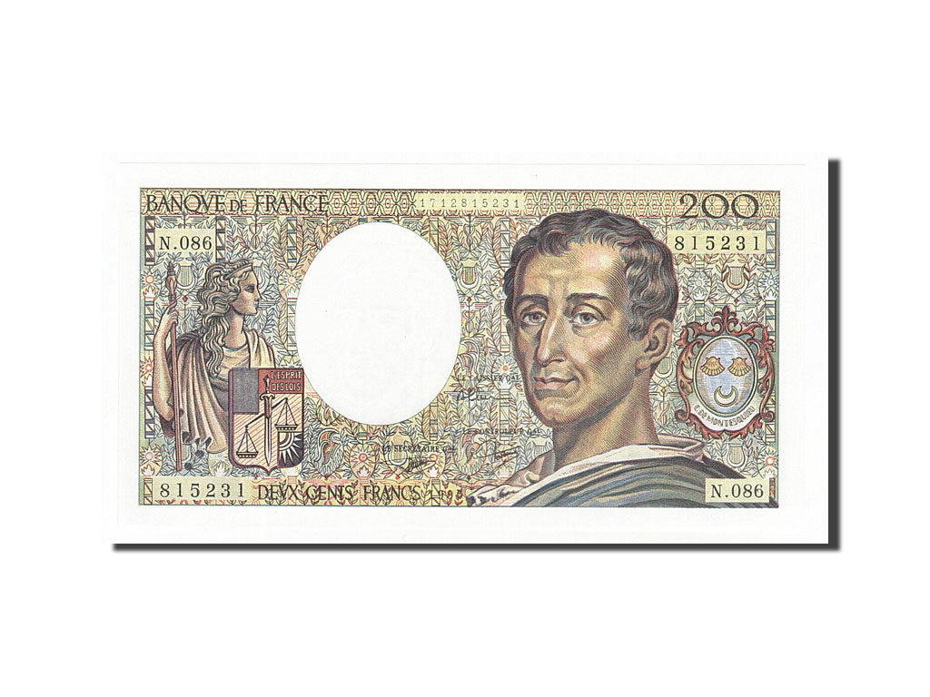 Billet, France, 200 Francs, 200 F 1981-1994 ''Montesquieu'', 1990, NEUF