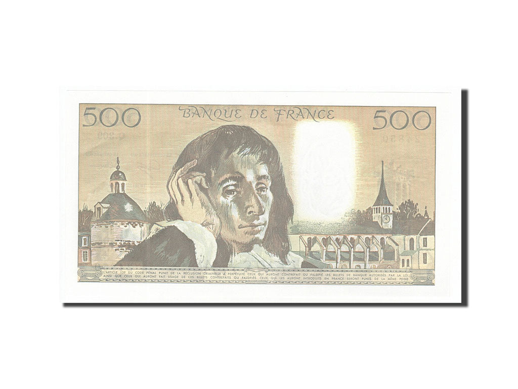 Billet, France, 500 Francs, 500 F 1968-1993 ''Pascal'', 1990, 1990-02-01, SPL