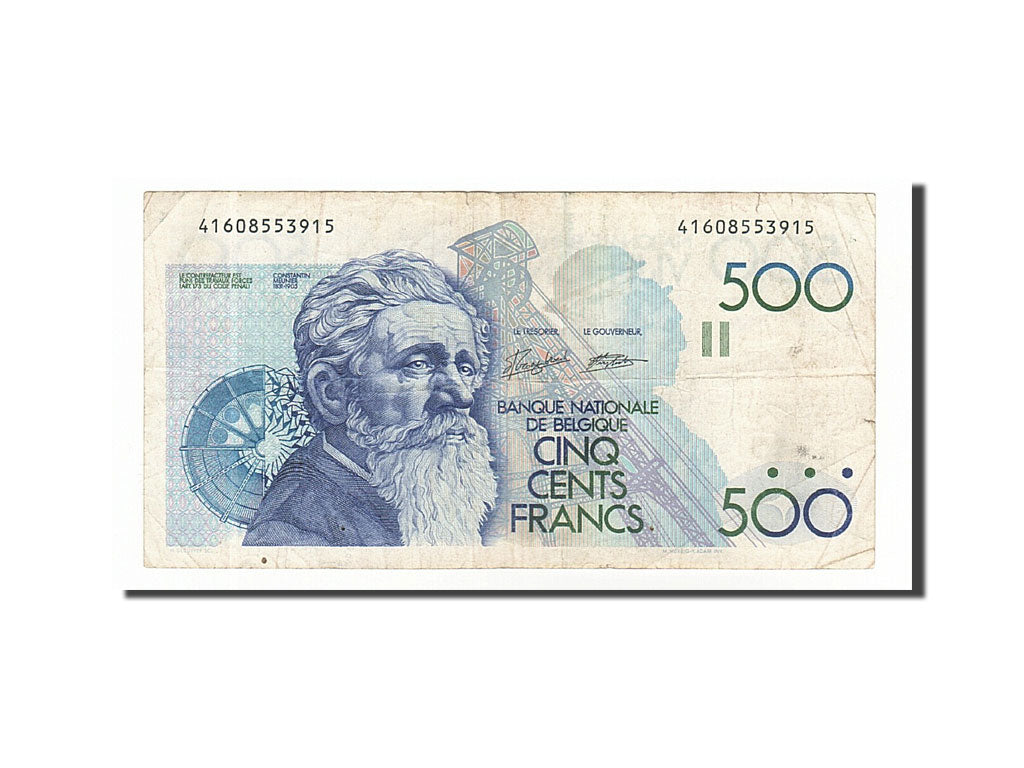 Banknot, Belgia, 500 Francs, 1980, VF(20-25)