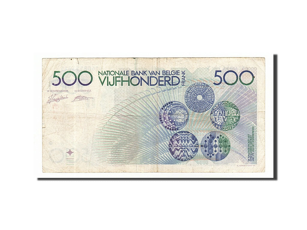 Banknot, Belgia, 500 Francs, 1980, VF(20-25)